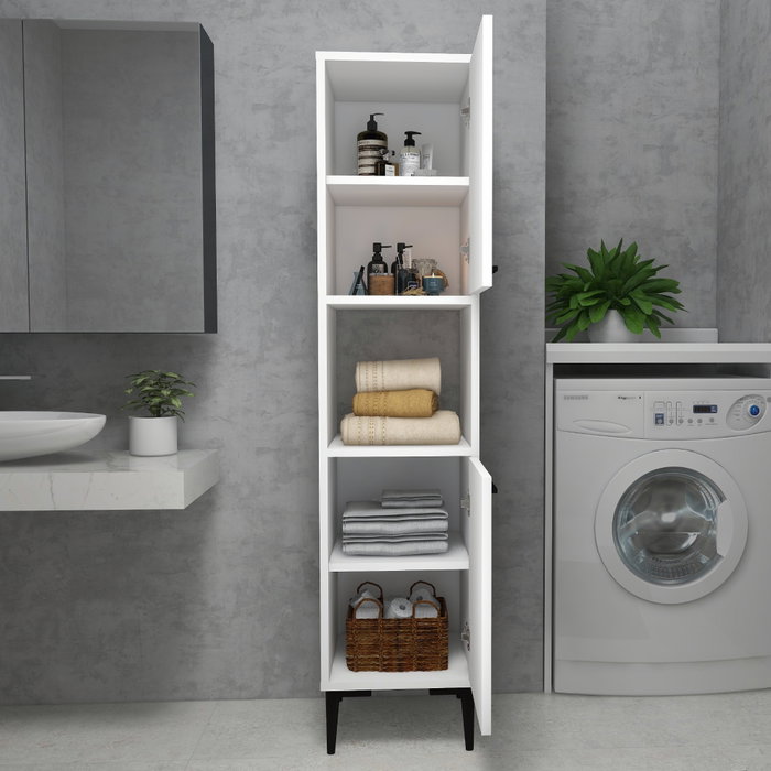 Hanah Home Armario Multiusos Blanco 153.6x35x35 cm